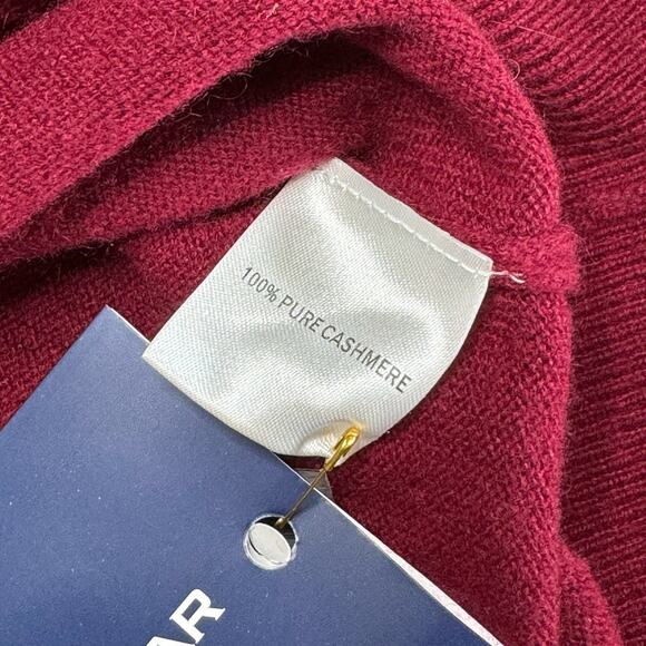 NWT PETER MILLAR Burgundy Cashmere 1/4 Zip Sleeveless Golf Sweater Vest Men’s - Picture 7 of 8